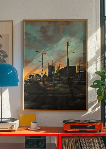 Katowice in the rain